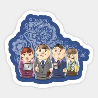 Business dolls Sticker